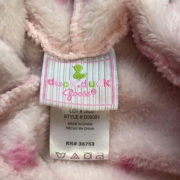 Pastel Pink Unicorn Magic Hooded Plush Robe Star Aesthetic Cozy Core - Picture 3 of 8